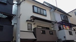 門真市S様邸 契約前に家の現況の写真や塗料の説明や・・・