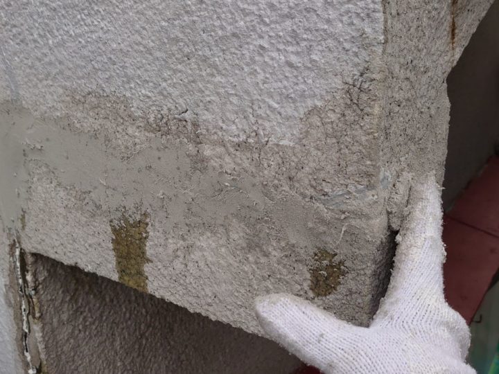 外壁塗装　補修（下地処理）