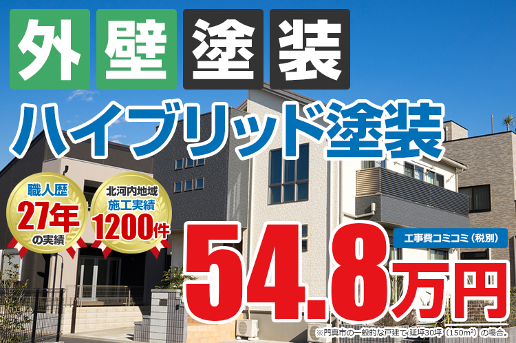 ハイブリッドプラン塗装 54.8万円