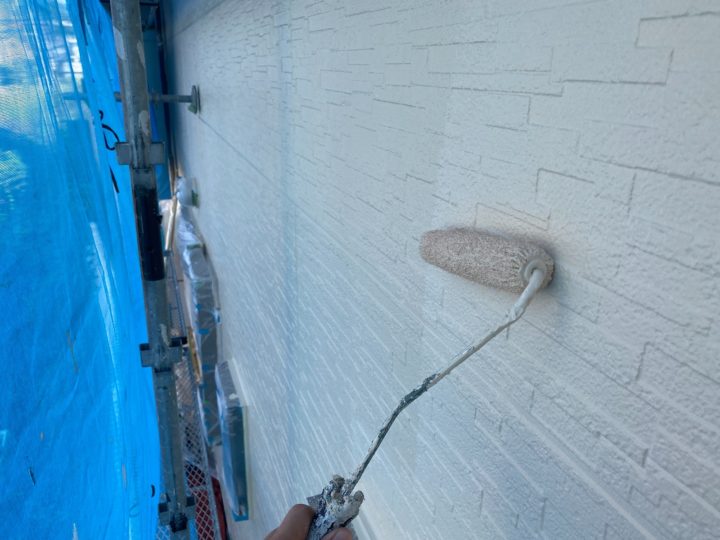 外壁塗装　上塗り
