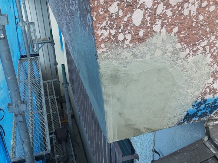 外壁塗装工事　補修　補修完了
