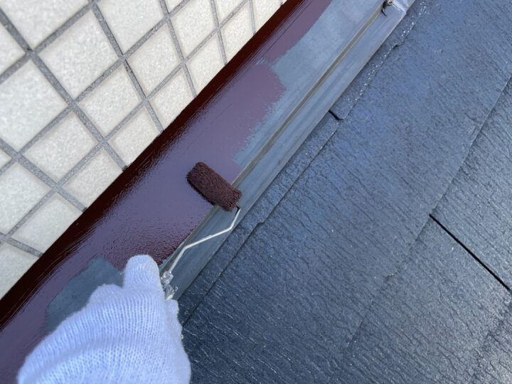 屋根塗装工事　板金　錆止め