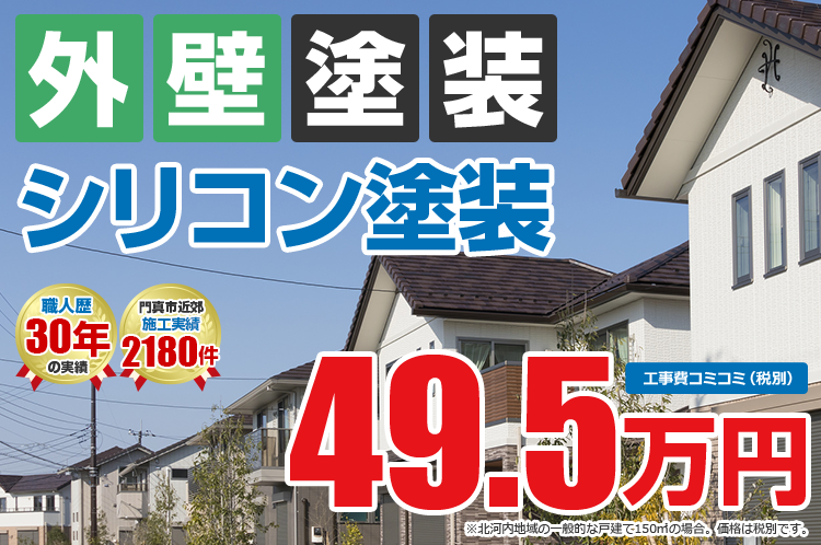 シリコンプラン塗装 49.5万円